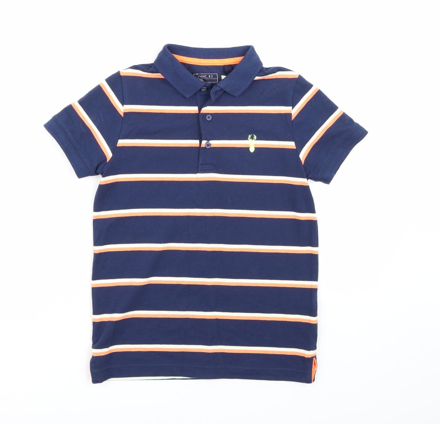NEXT Boys Blue Striped  Basic Polo Size 8 Years