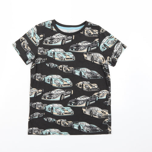 TU Boys Grey   Basic T-Shirt Size 9 Years  - Car Print