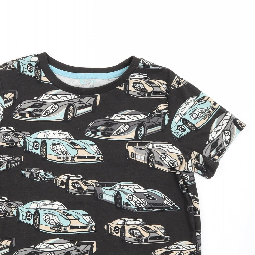 TU Boys Grey   Basic T-Shirt Size 9 Years  - Car Print