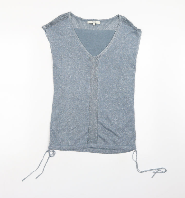 NEXT Womens Blue Knit Vest Jumper Size 6