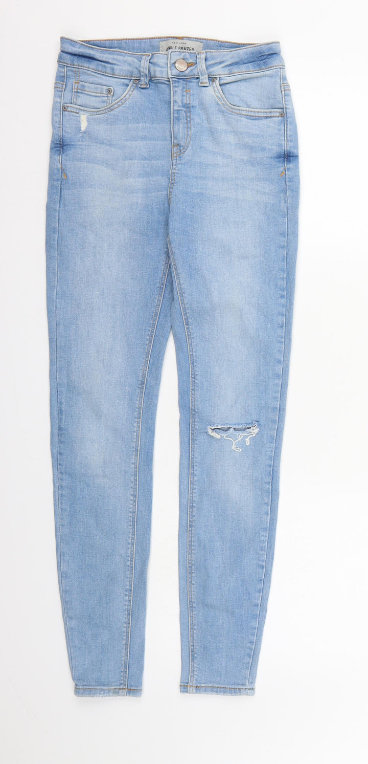 New Look Womens Blue Denim Skinny Jeans Size 6 L26 in