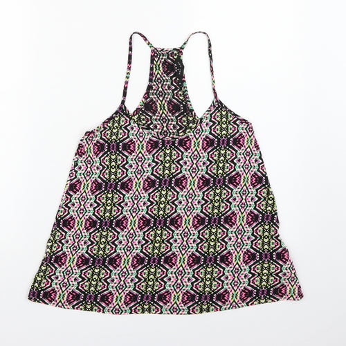New Look Womens Black Geometric  Camisole Tank Size 6