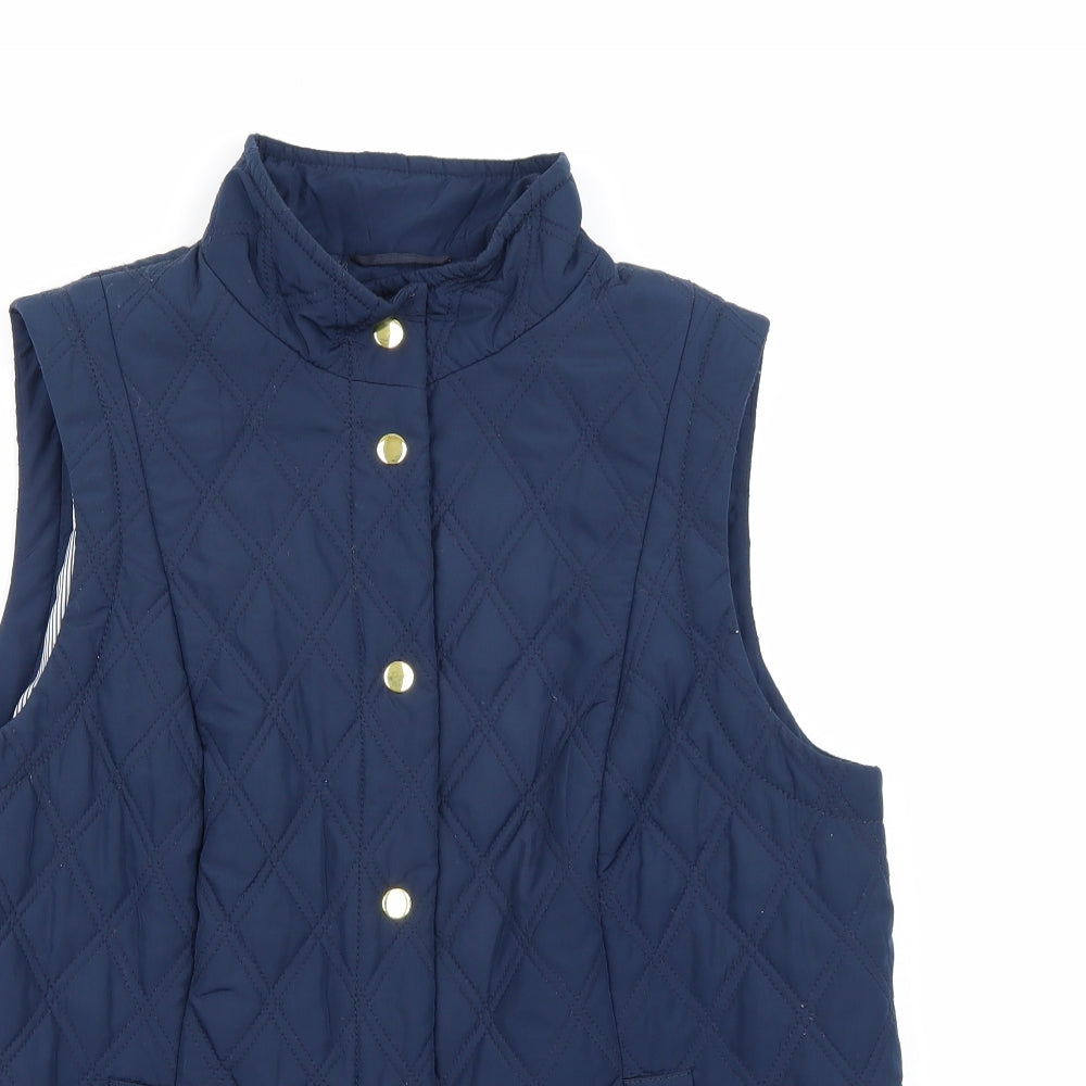 Marks and Spencer Womens Blue   Gilet Coat Size 16
