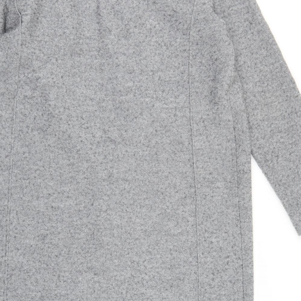 Modern Rarity Womens Grey  Knit Cardigan Jumper Size S