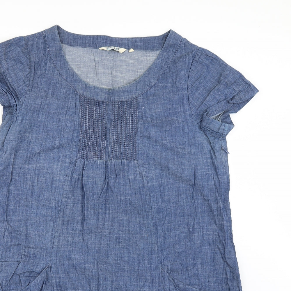 Seasalt Womens Blue  Denim T-Shirt Dress  Size 16