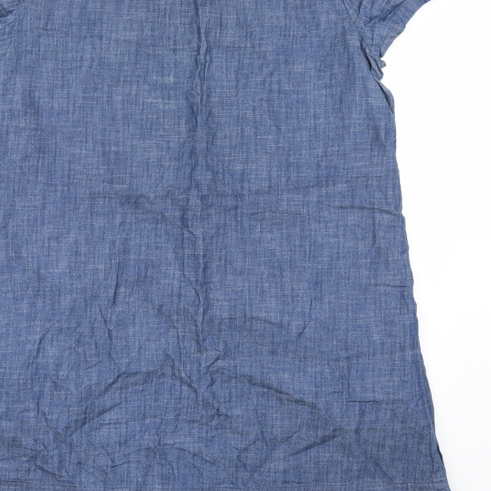 Seasalt Womens Blue  Denim T-Shirt Dress  Size 16