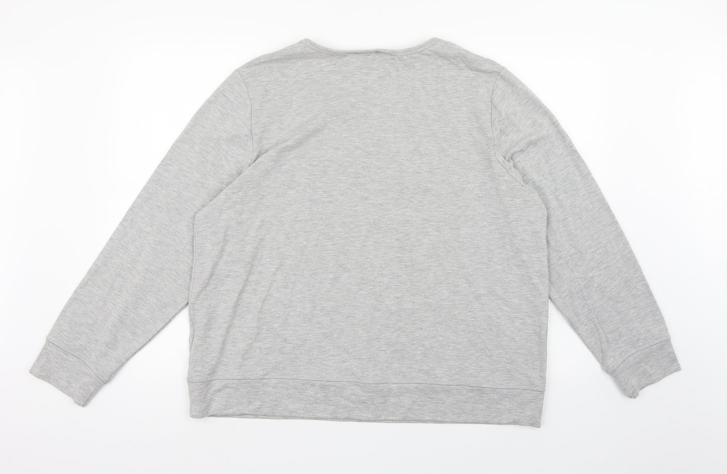 Buffalo Womens Grey  Jersey Pullover Sweatshirt Size XL