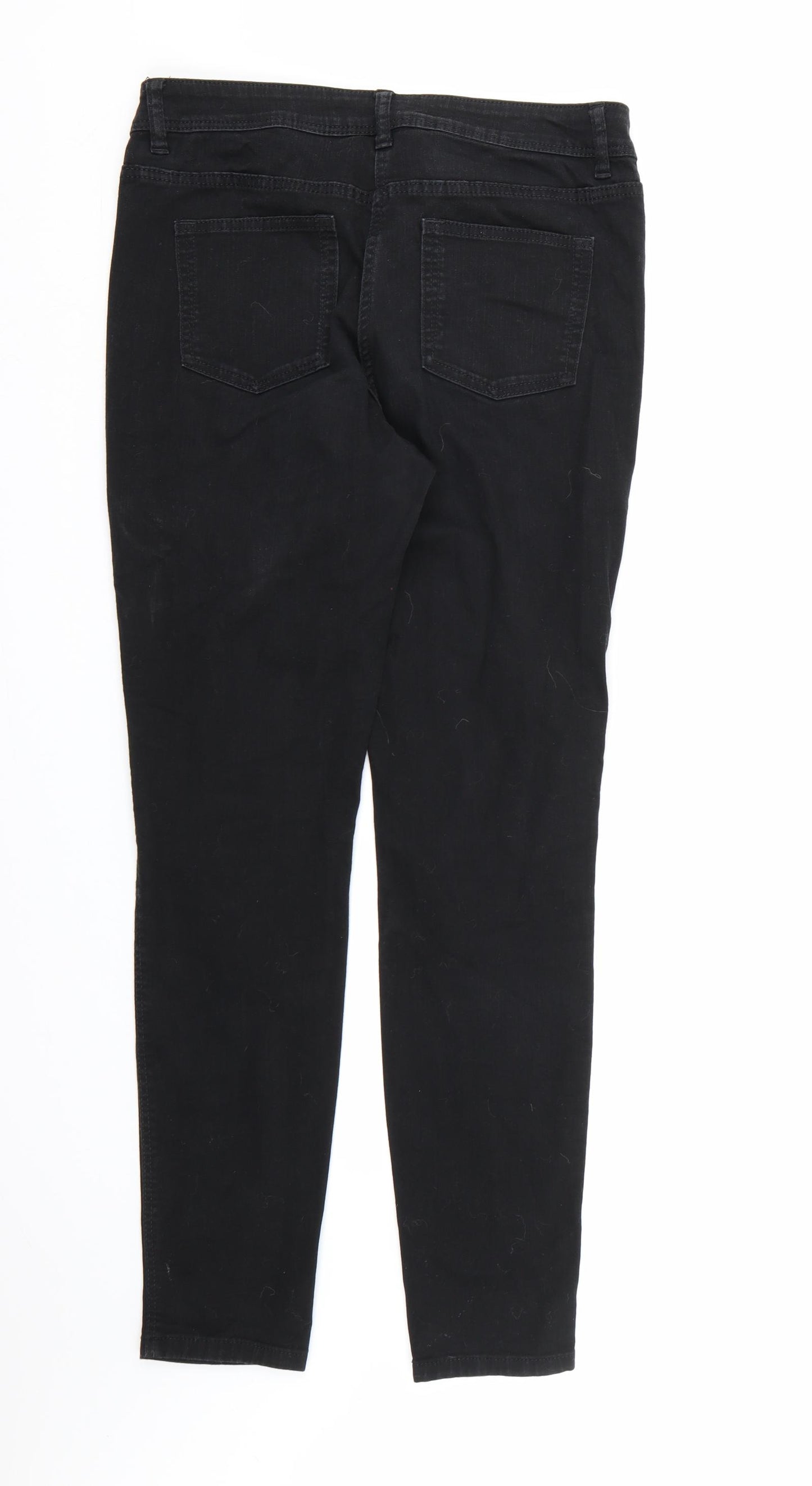 NEXT Womens Black  Denim Skinny Jeans Size 12 L30 in - Long