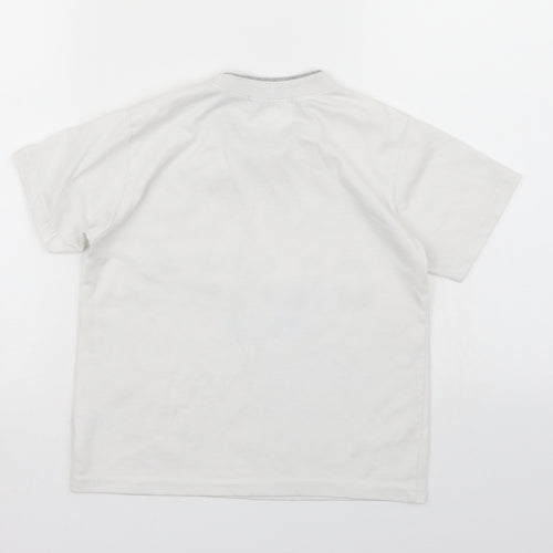 Happy Tree Boys White   Basic T-Shirt Size 8 Years