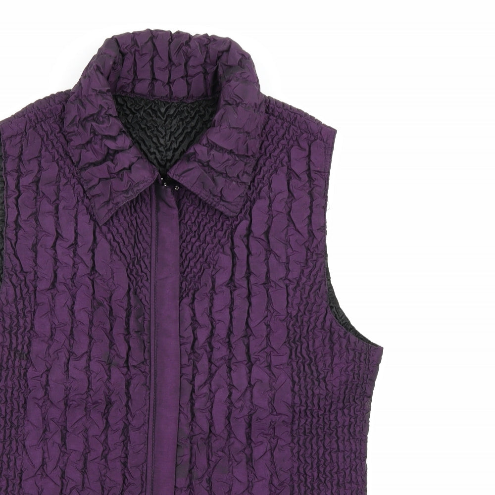 CASAMIA Womens Purple   Gilet Coat Size M