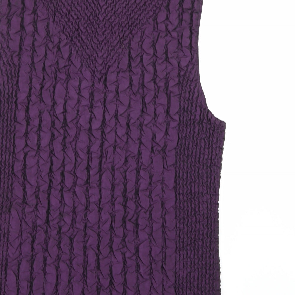 CASAMIA Womens Purple   Gilet Coat Size M