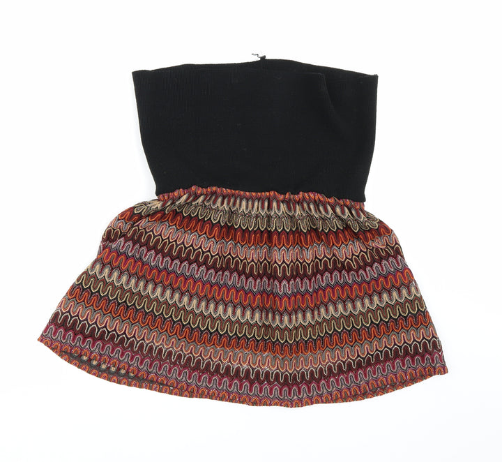 Chelsea Girl Womens Multicoloured Geometric A-Line Skirt Size 10