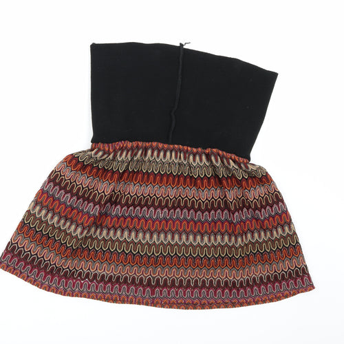 Chelsea Girl Womens Multicoloured Geometric  A-Line Skirt Size 10