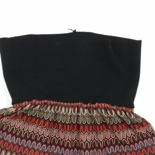 Chelsea Girl Womens Multicoloured Geometric  A-Line Skirt Size 10