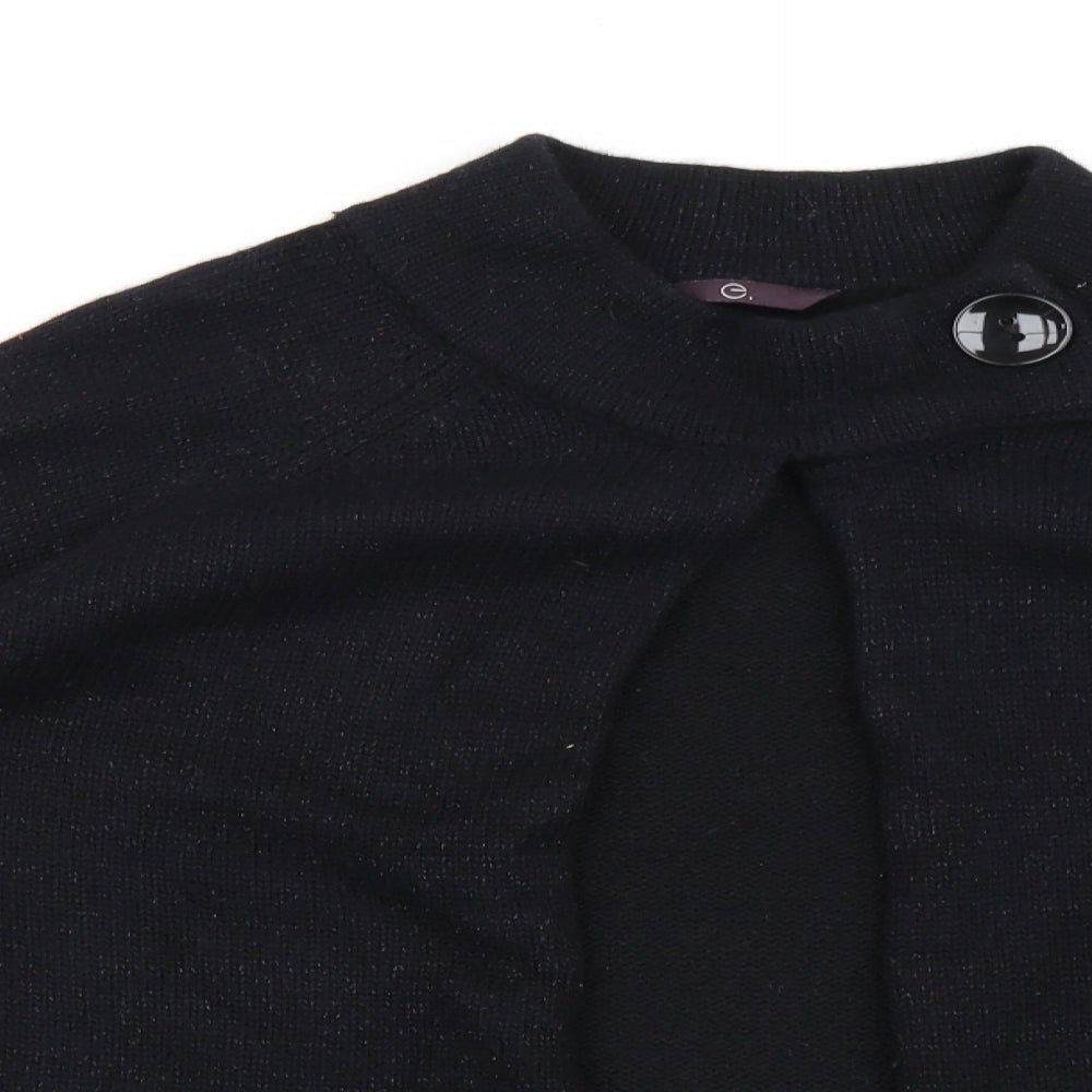 Evans Womens Black  Knit Cardigan Jumper Size 22