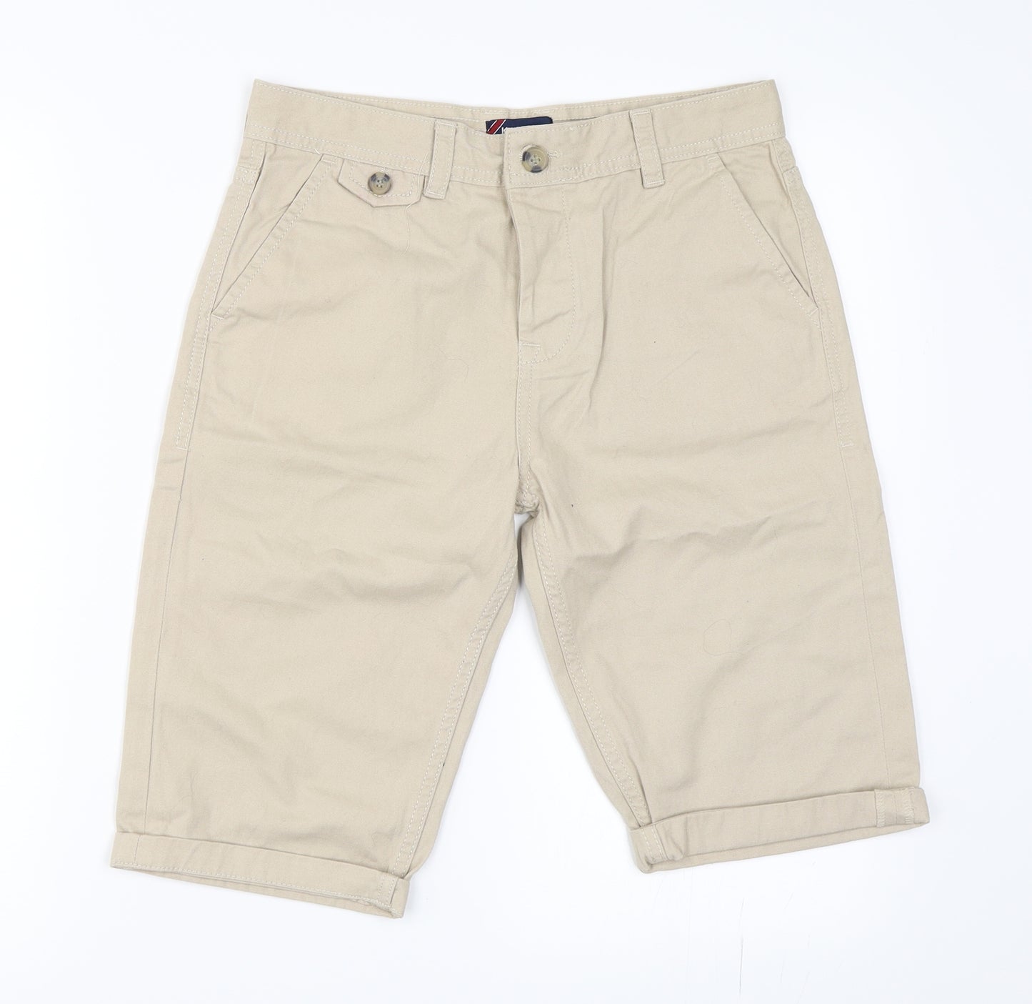 Kangol Boys Beige   Chino Shorts Size 11-12 Years