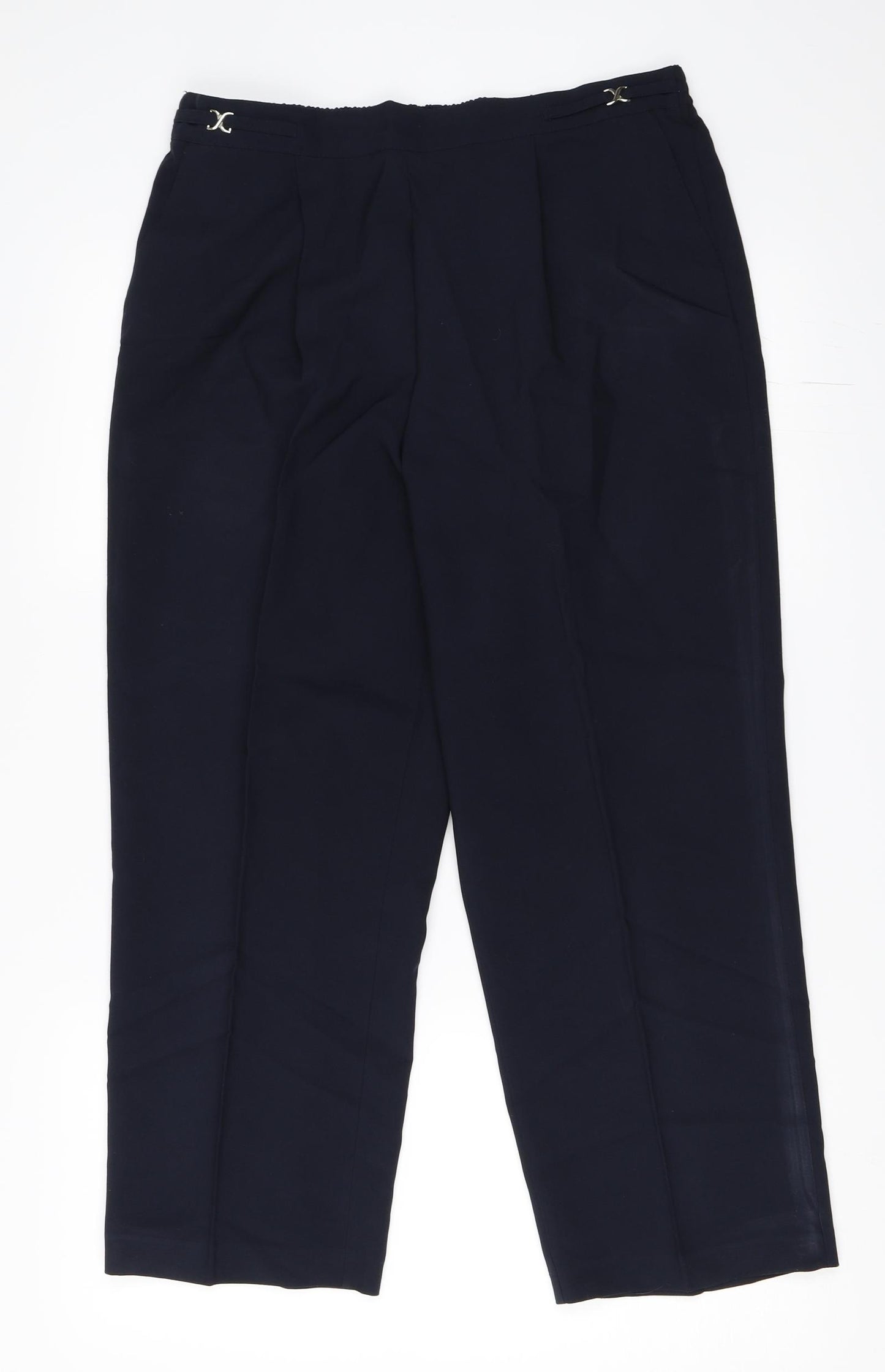 BHS Womens Blue   Trousers  Size 14 L25 in