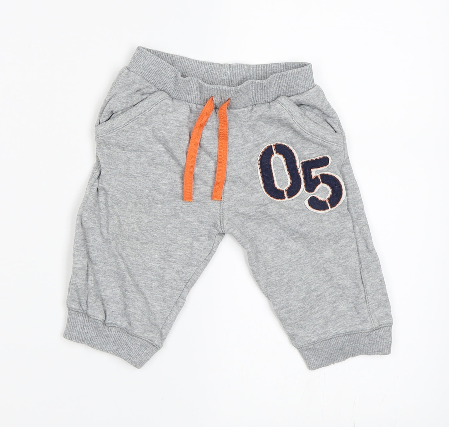 Marks and Spencer Boys Grey   Jogger Trousers Size 6-9 Months
