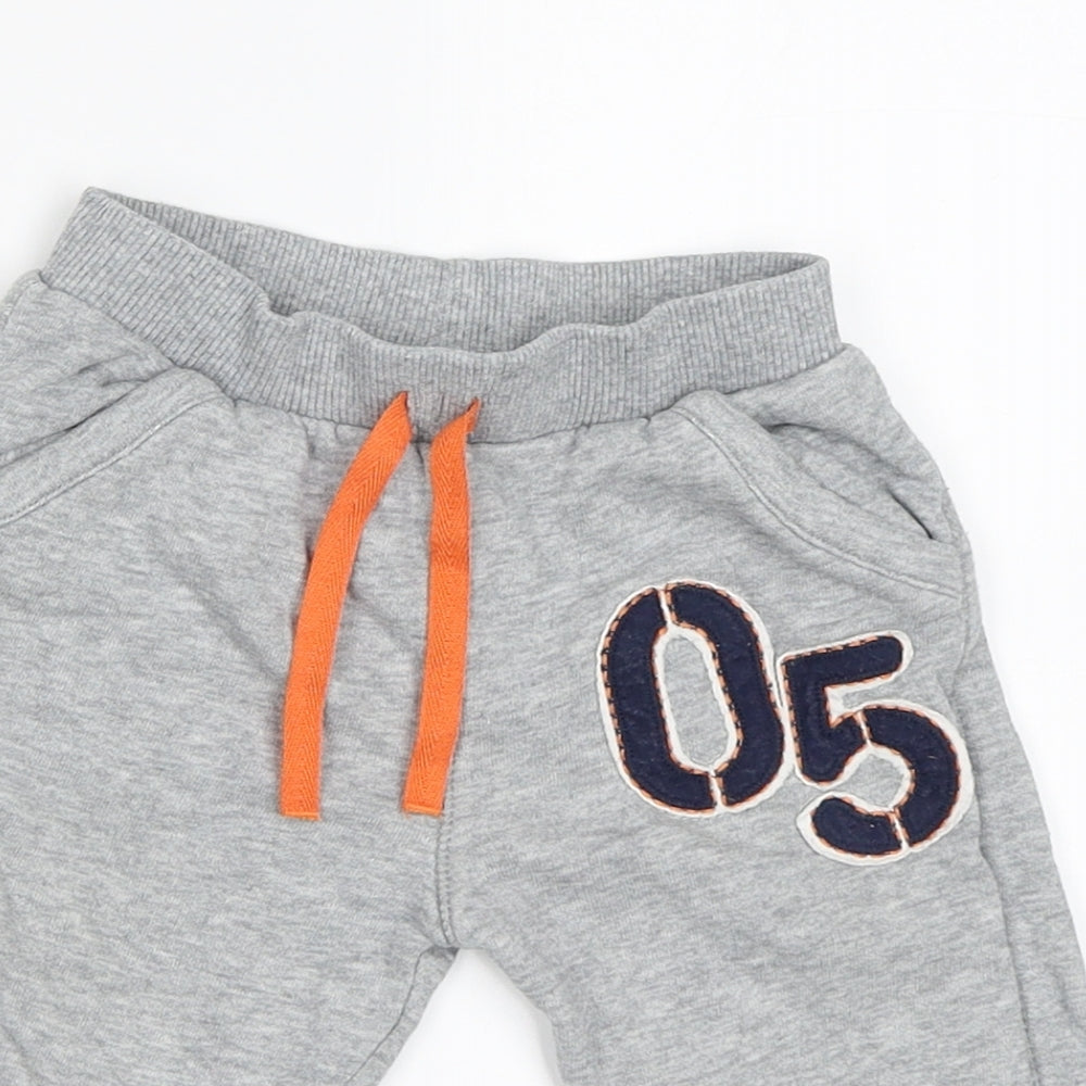 Marks and Spencer Boys Grey   Jogger Trousers Size 6-9 Months