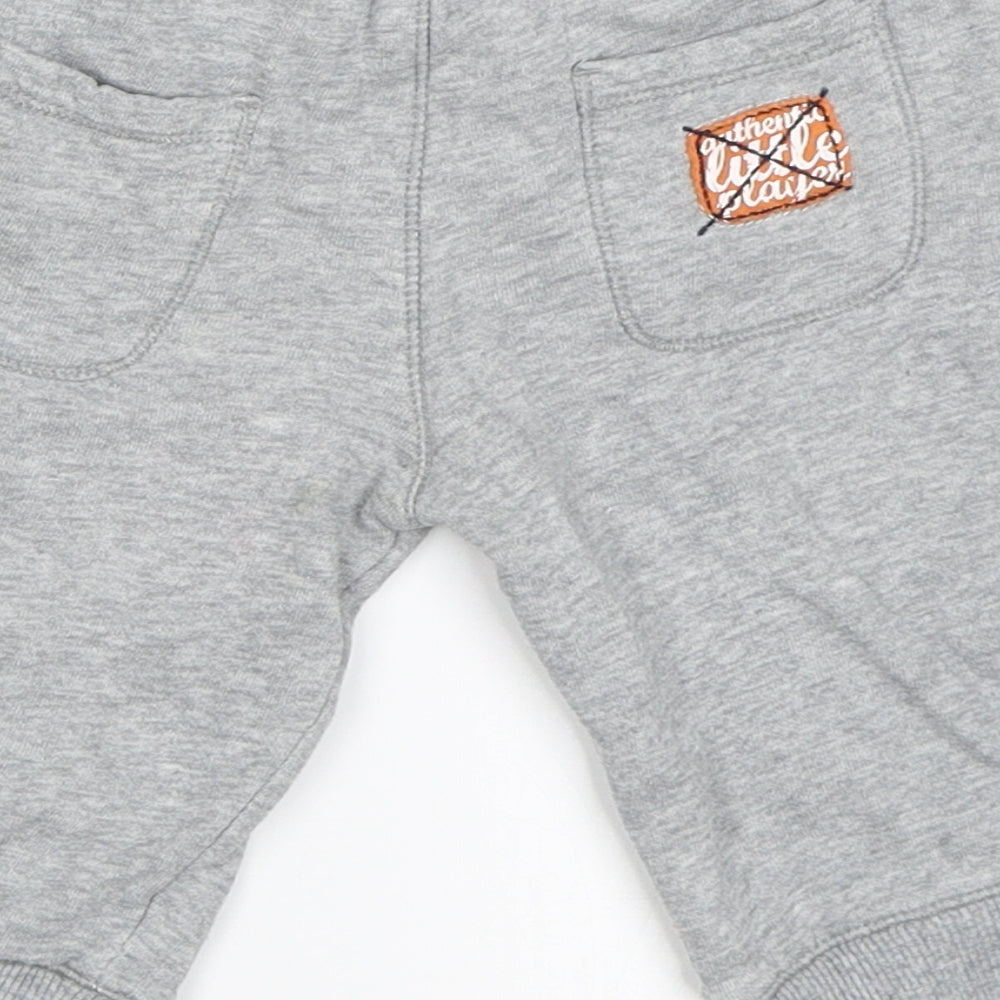 Marks and Spencer Boys Grey   Jogger Trousers Size 6-9 Months