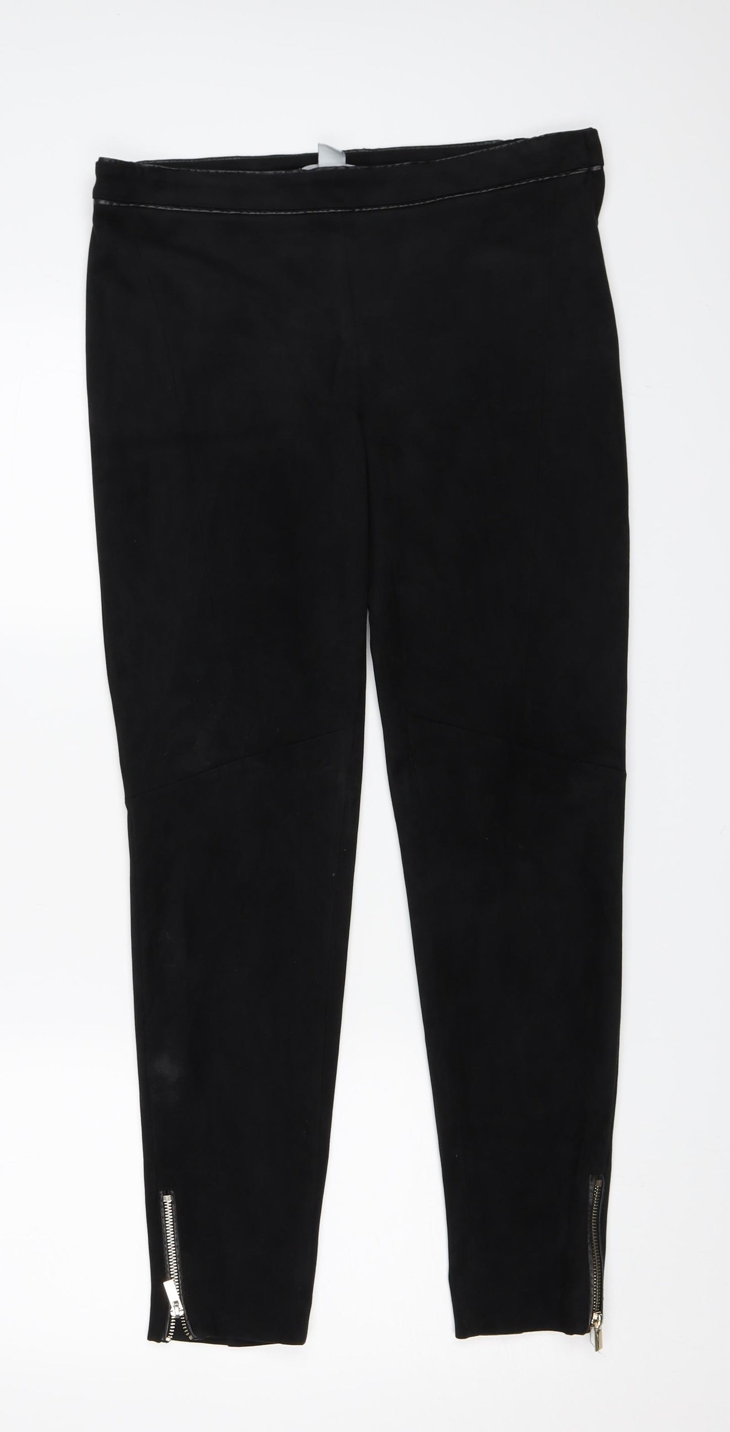 H&M Womens Black   Trousers  Size 38 L27.5 in