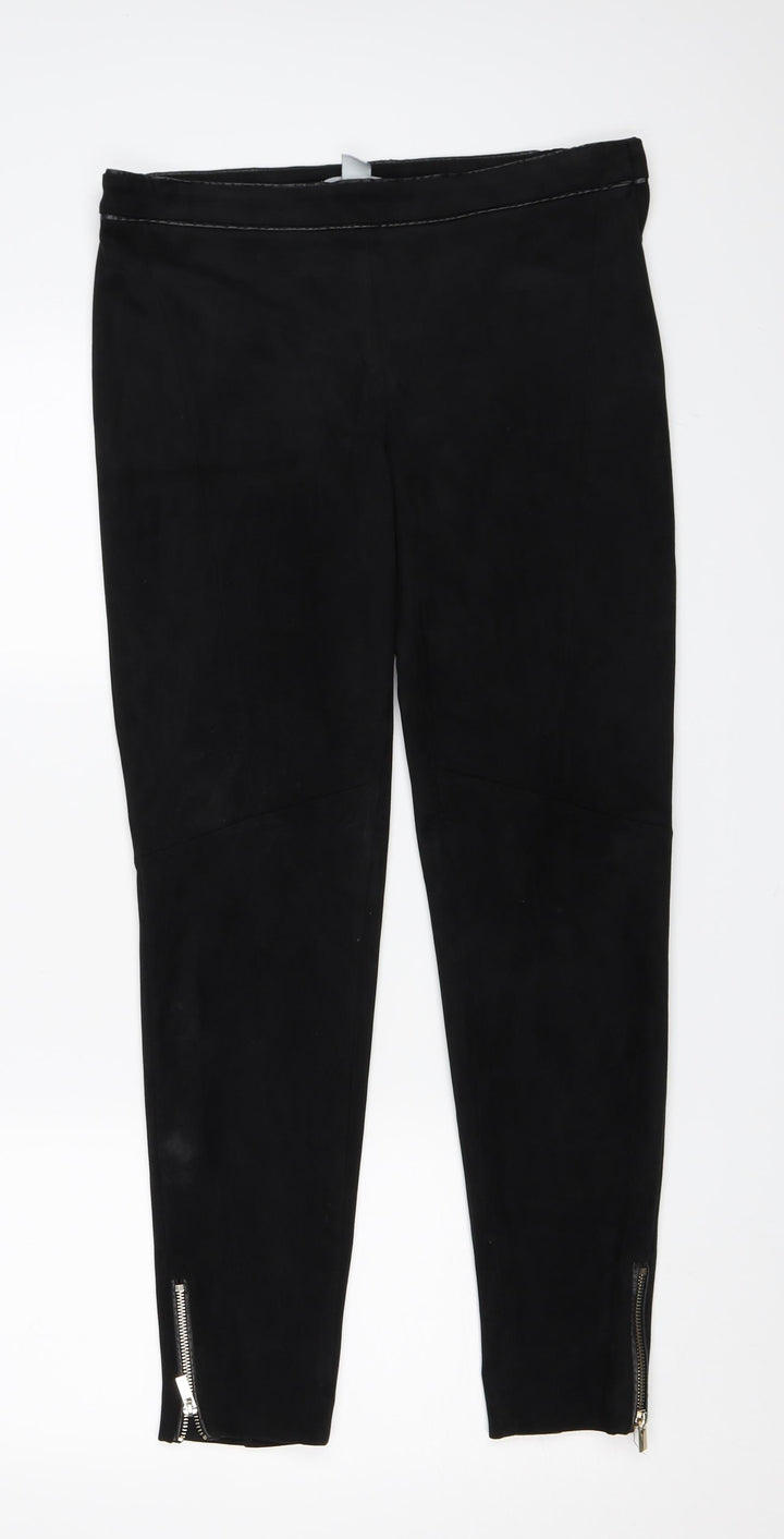 H&M Womens Black   Trousers  Size 38 L27.5 in