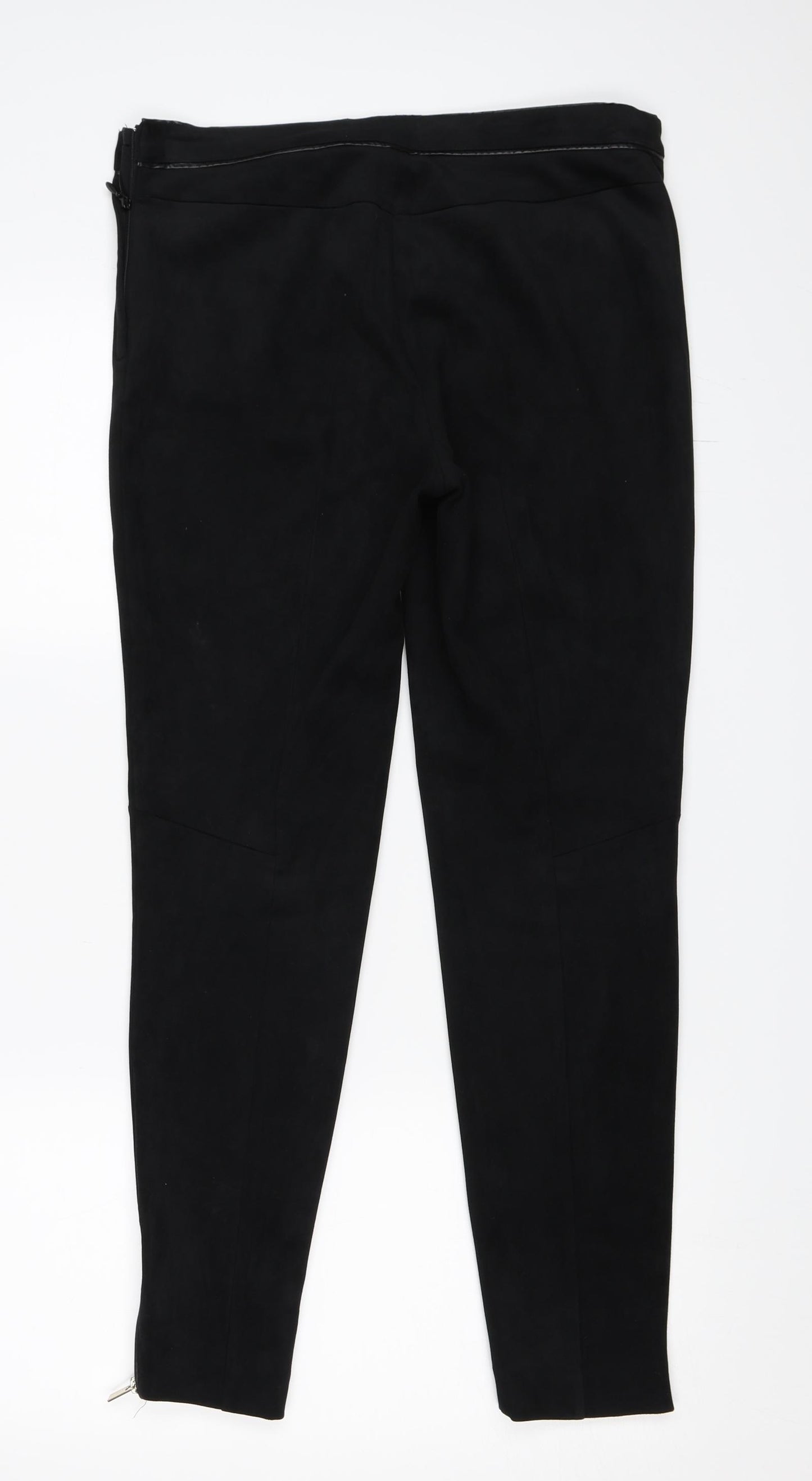 H&M Womens Black   Trousers  Size 38 L27.5 in