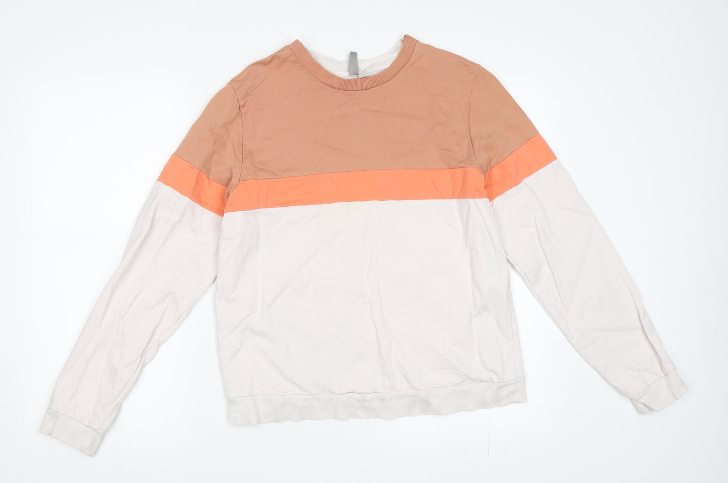 ASOS Womens Ivory Colourblock  Pullover Sweatshirt Size 12