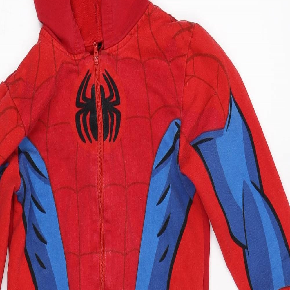George Boys Red Solid   One Piece Size 5-6 Years  - Spider Man Onesie