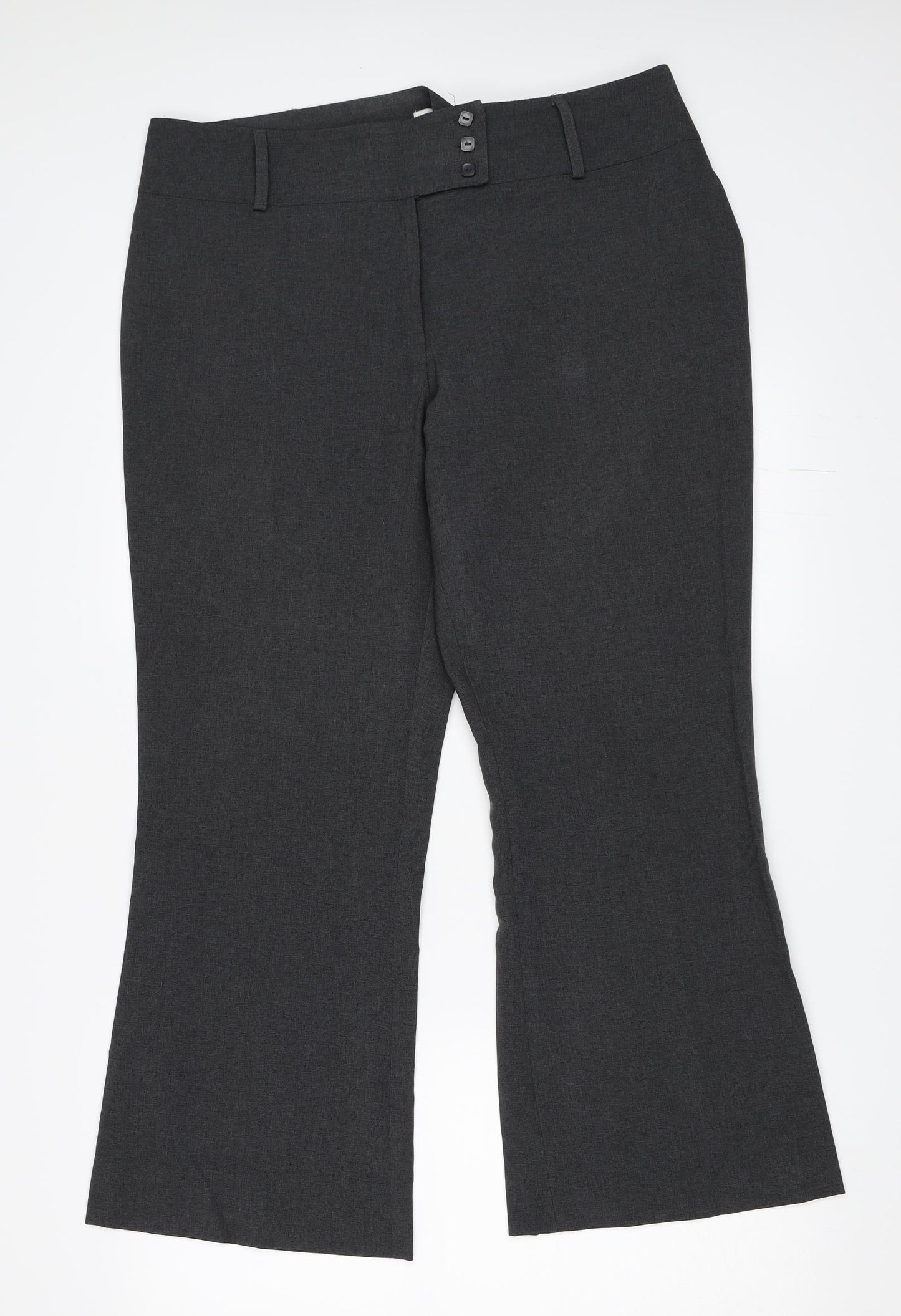 Matalan Womens Grey   Trousers  Size 16 L27 in