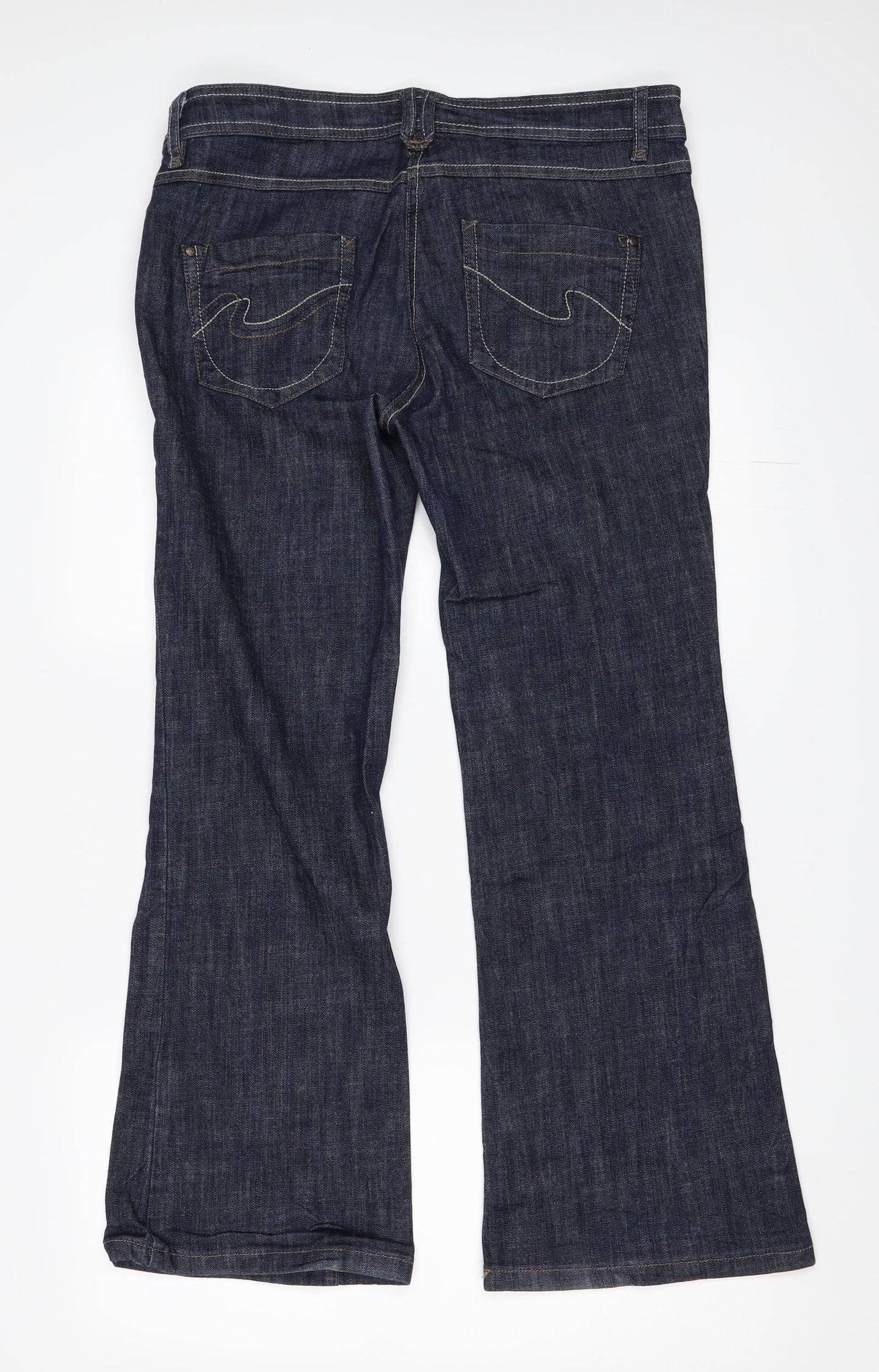 NEXT Womens Blue  Denim Bootcut Jeans Size 14 L28 in