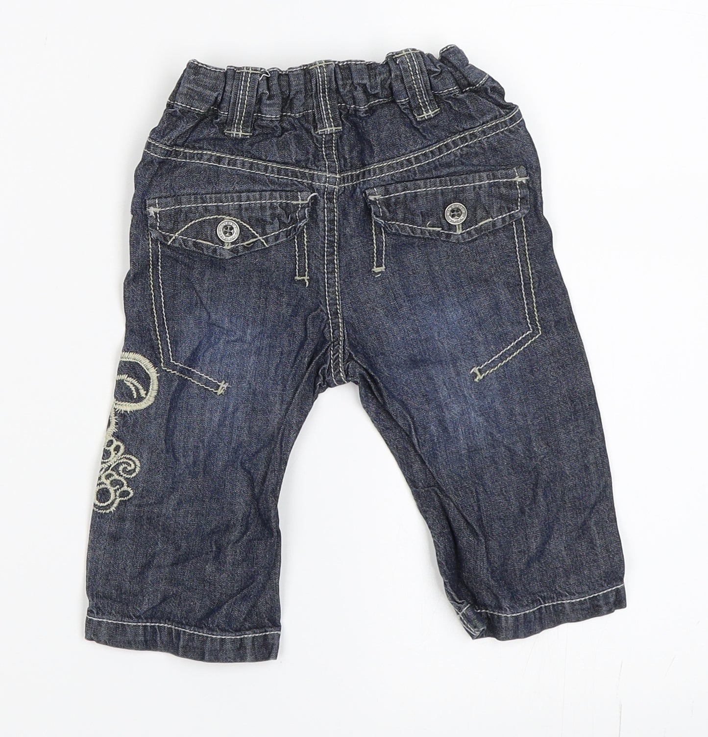 NEXT Boys Blue  Denim Capri Jeans Size 6-9 Months