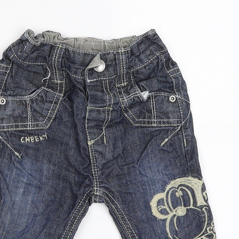 NEXT Boys Blue  Denim Capri Jeans Size 6-9 Months
