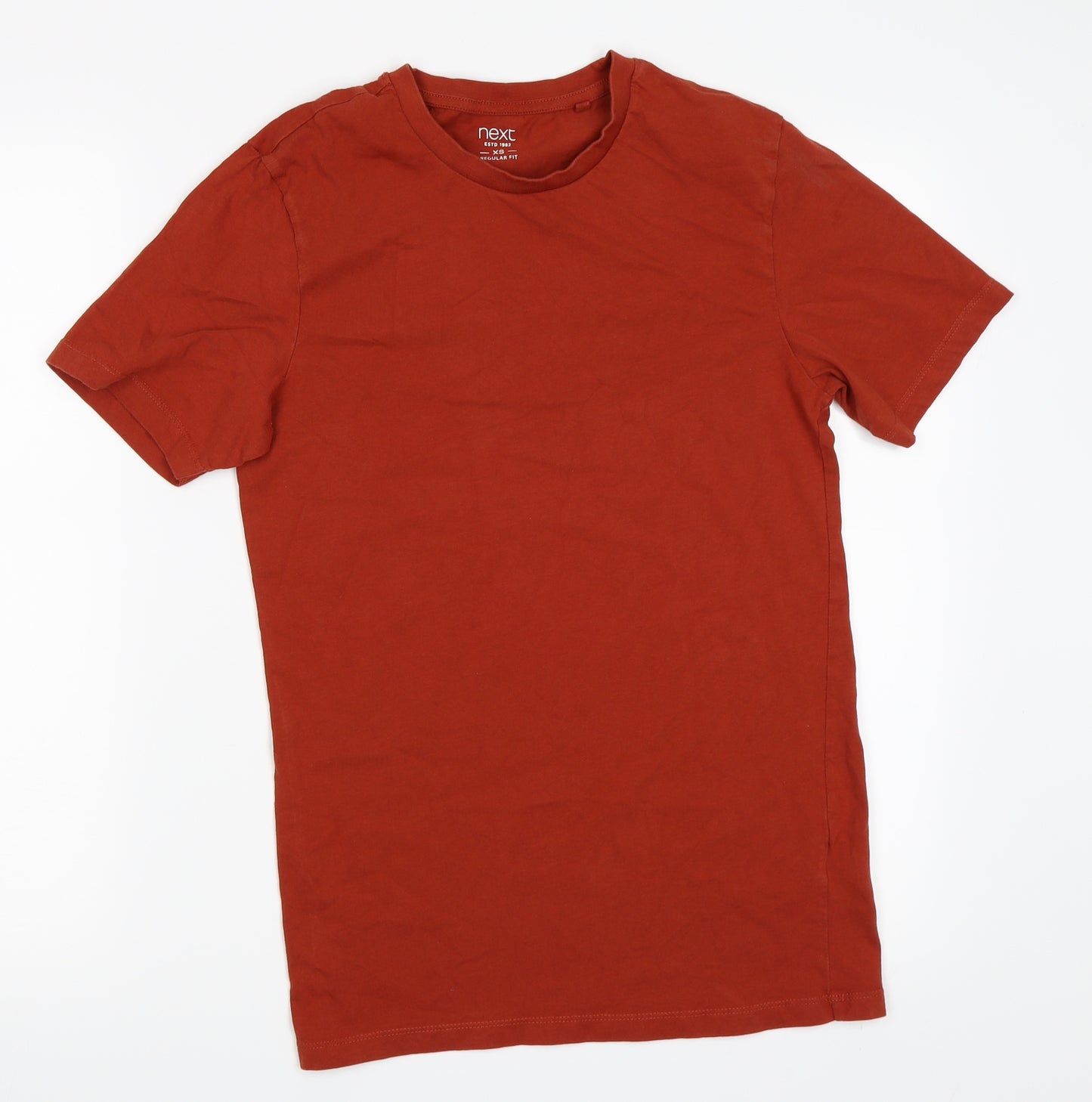 NEXT Mens Orange    T-Shirt Size XS