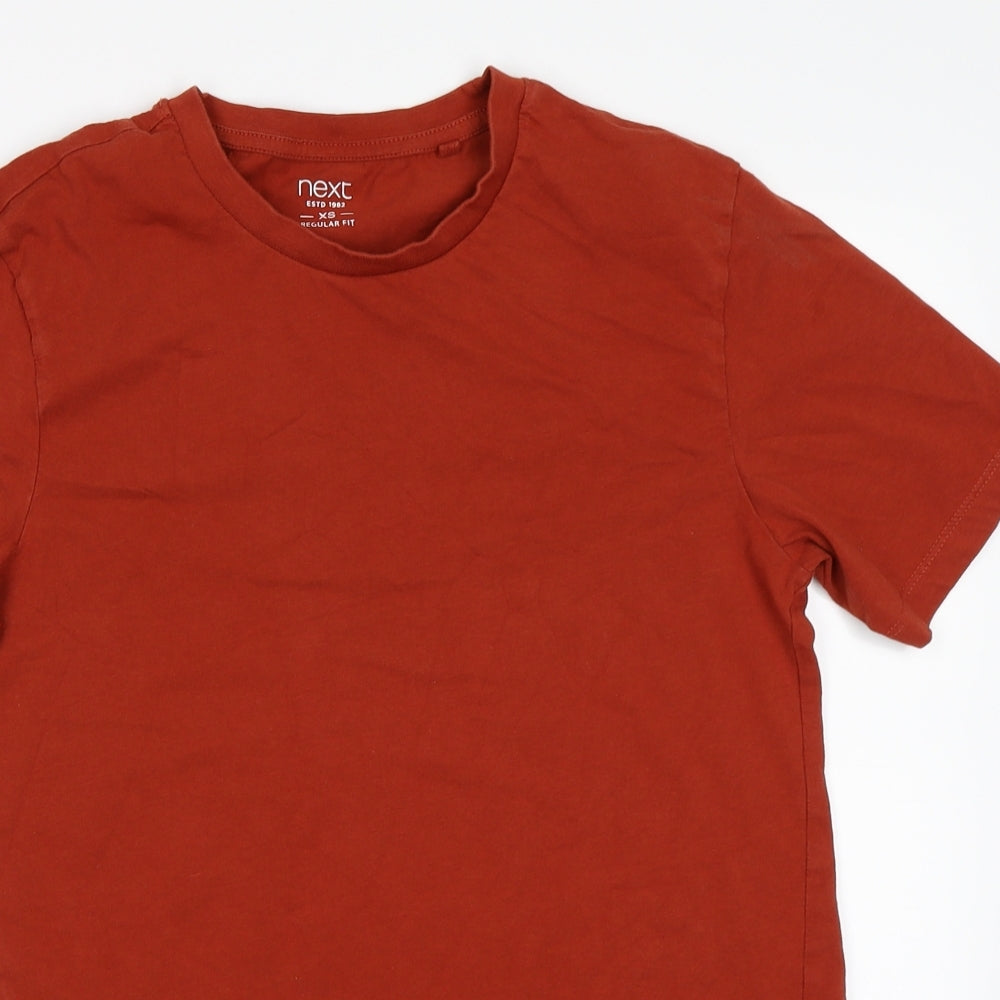 NEXT Mens Orange    T-Shirt Size XS