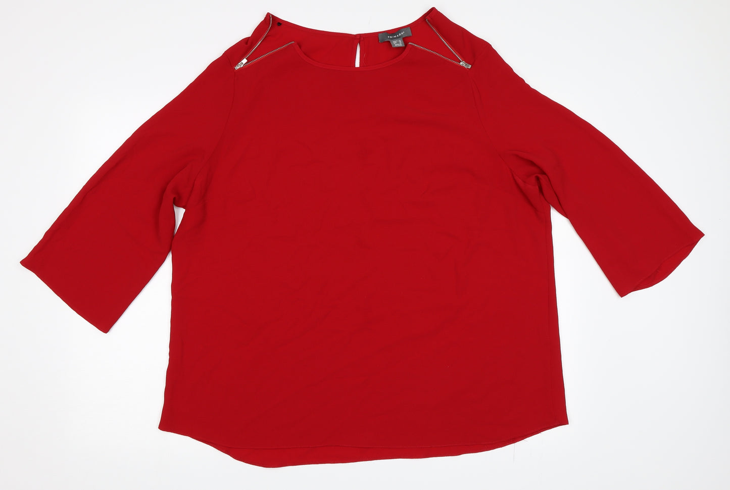 Primark Womens Red   Basic Blouse Size 20