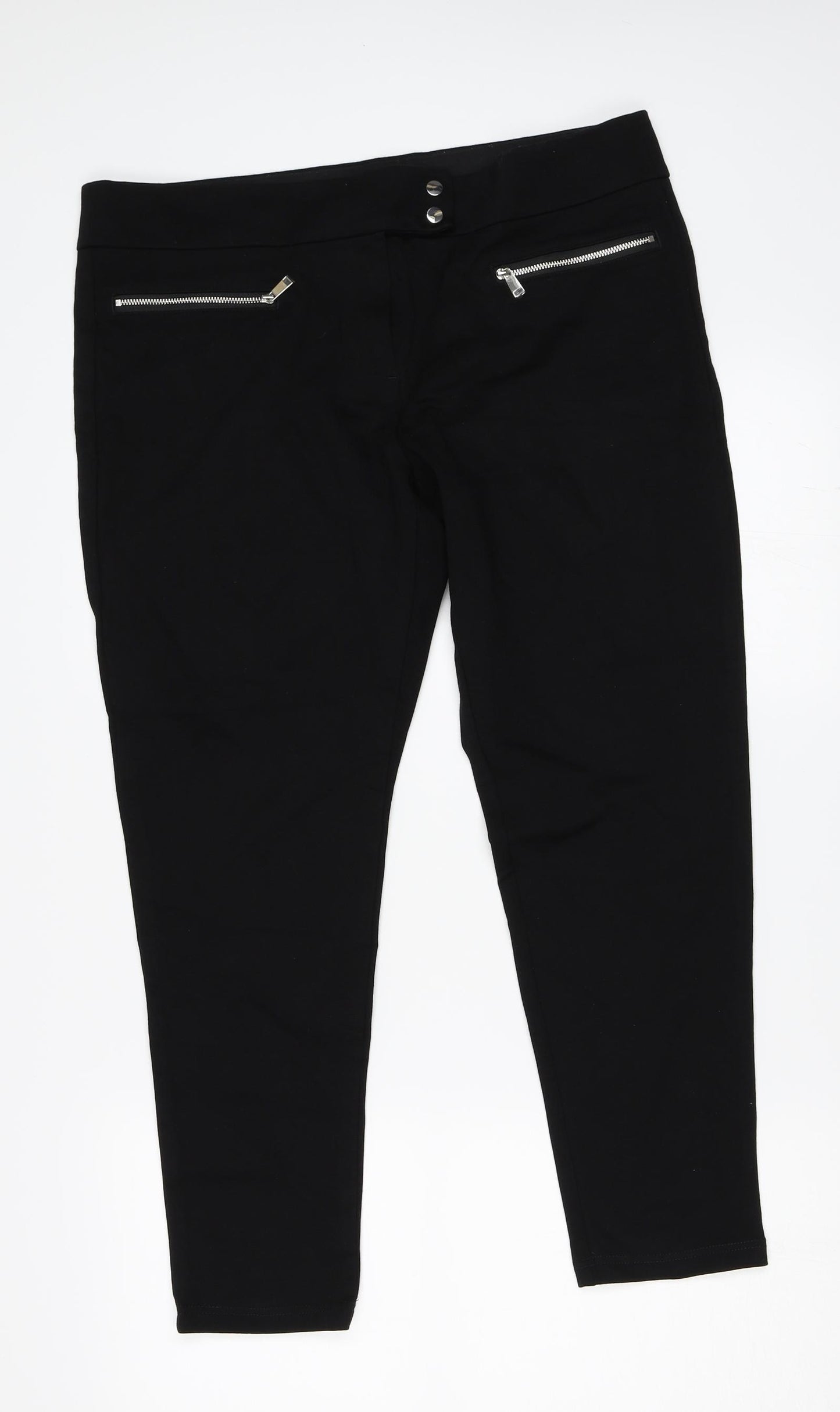 George Womens Black   Capri Trousers Size 16 L25 in