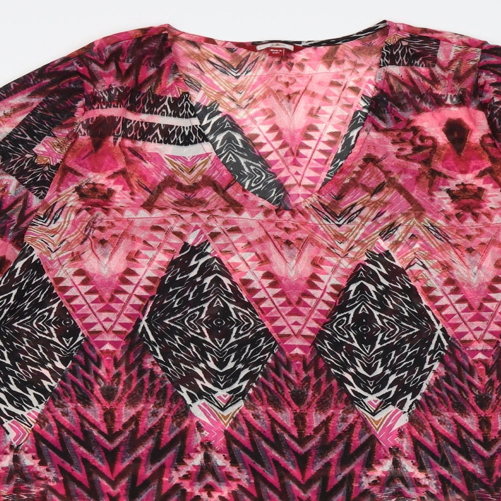 Joe Browns Womens Pink Geometric  Kaftan  Size 16