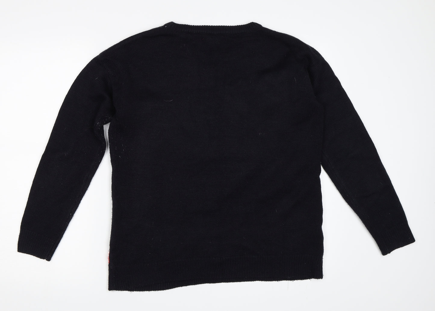 Paramount Mens Blue   Pullover Jumper Size M  - christmas santa