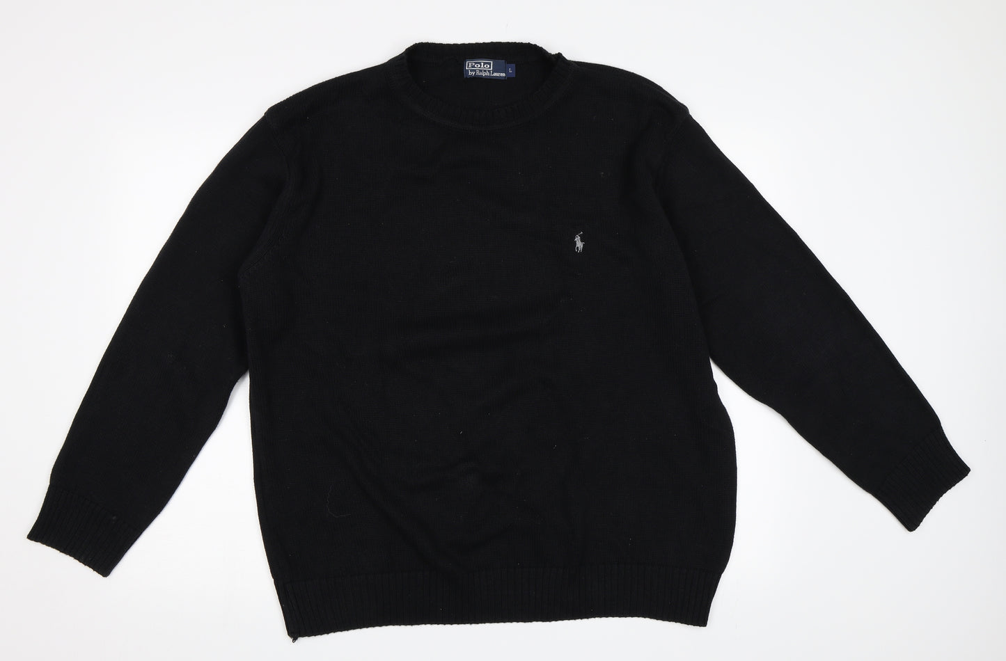 Polo Ralph Lauren Mens Black   Pullover Jumper Size L