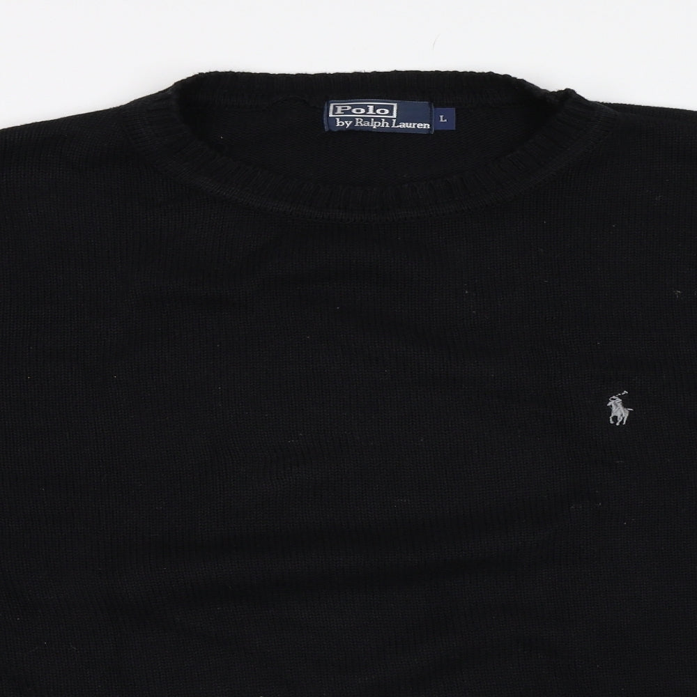 Polo Ralph Lauren Mens Black   Pullover Jumper Size L