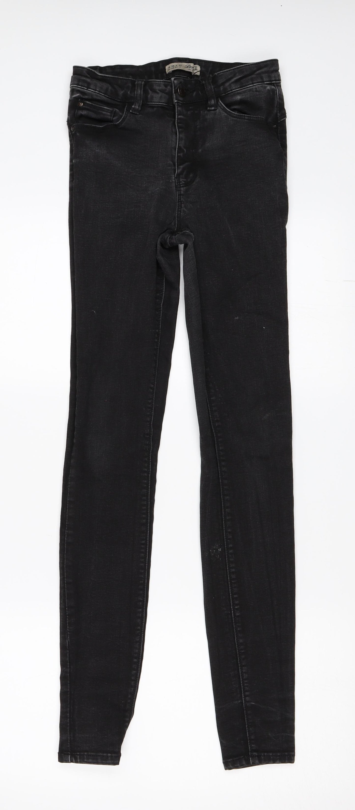 Primark Womens Black  Denim Skinny Jeans Size 10 L30 in