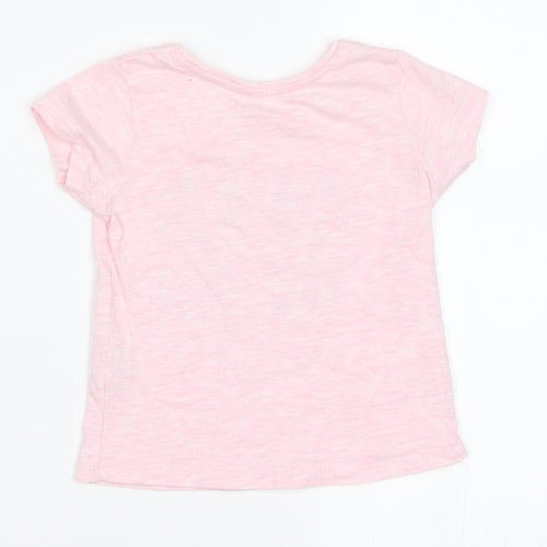 Primark Girls Pink   Basic T-Shirt Size 3-4 Years