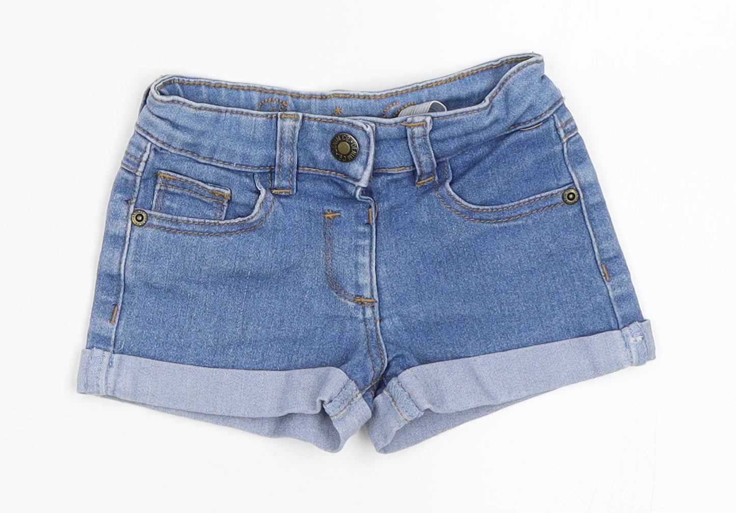 Primark Girls Blue  Denim Cropped Trousers Size 18-24 Months
