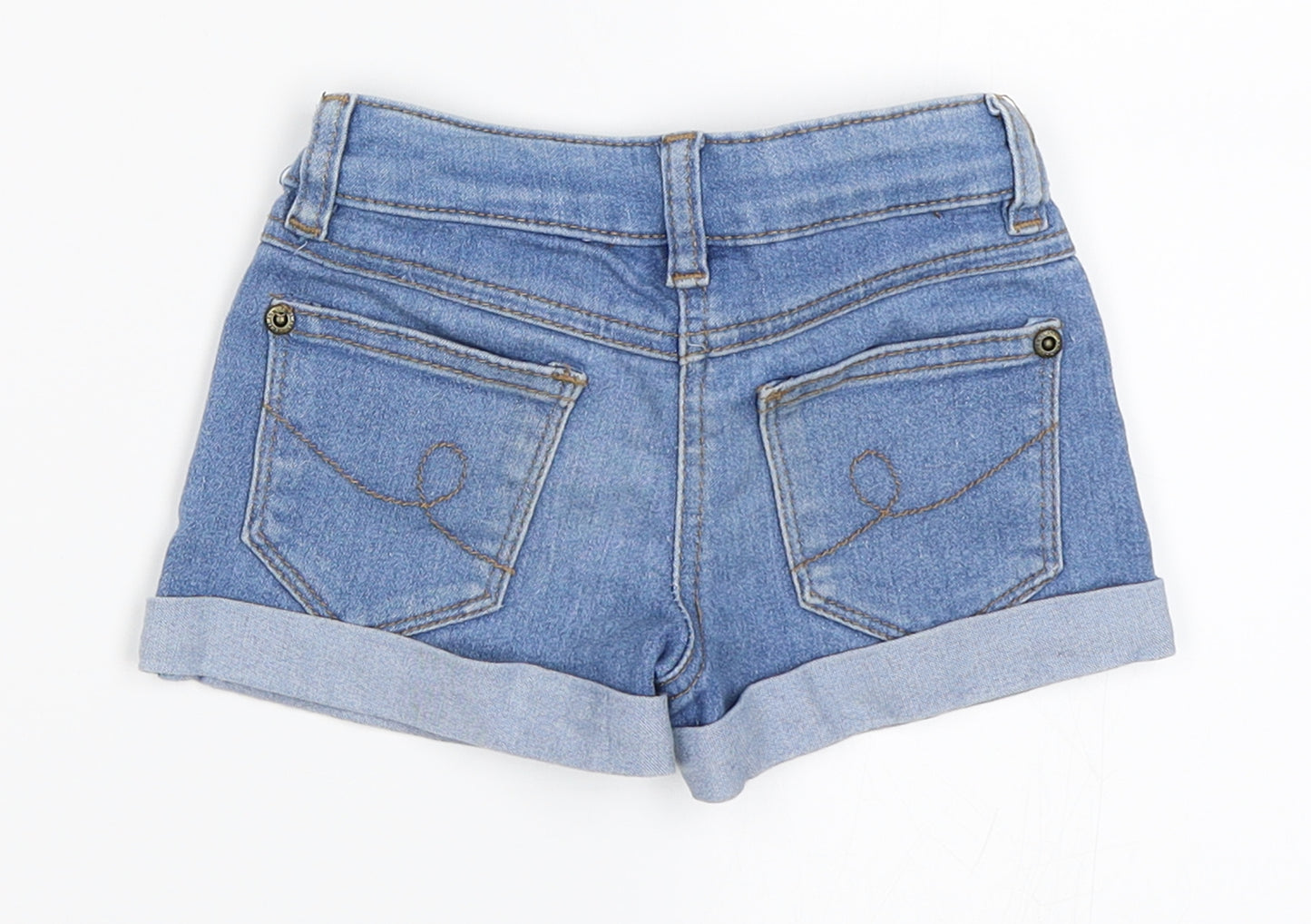 Primark Girls Blue  Denim Cropped Trousers Size 18-24 Months