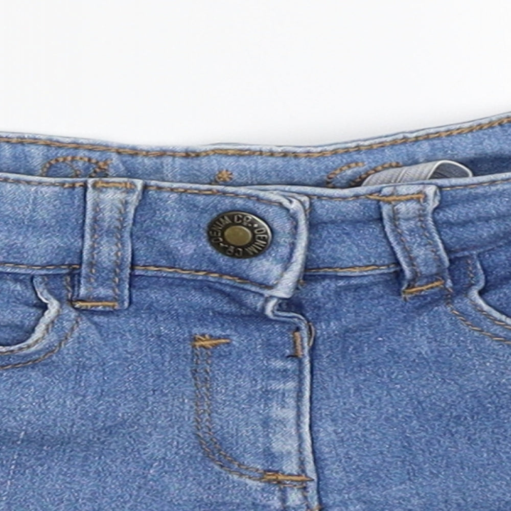 Primark Girls Blue  Denim Cropped Trousers Size 18-24 Months