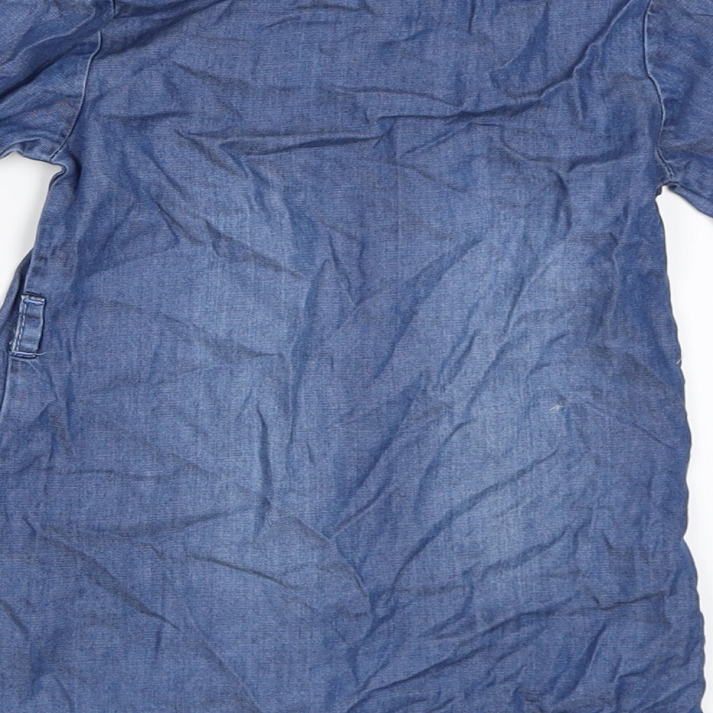 Matalan Girls Blue  Denim Shirt Dress  Size 18-24 Months