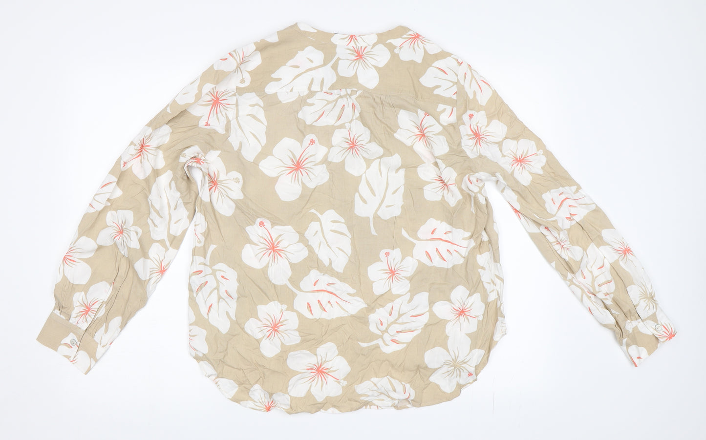 Marks and Spencer Womens Beige   Basic Blouse Size 16