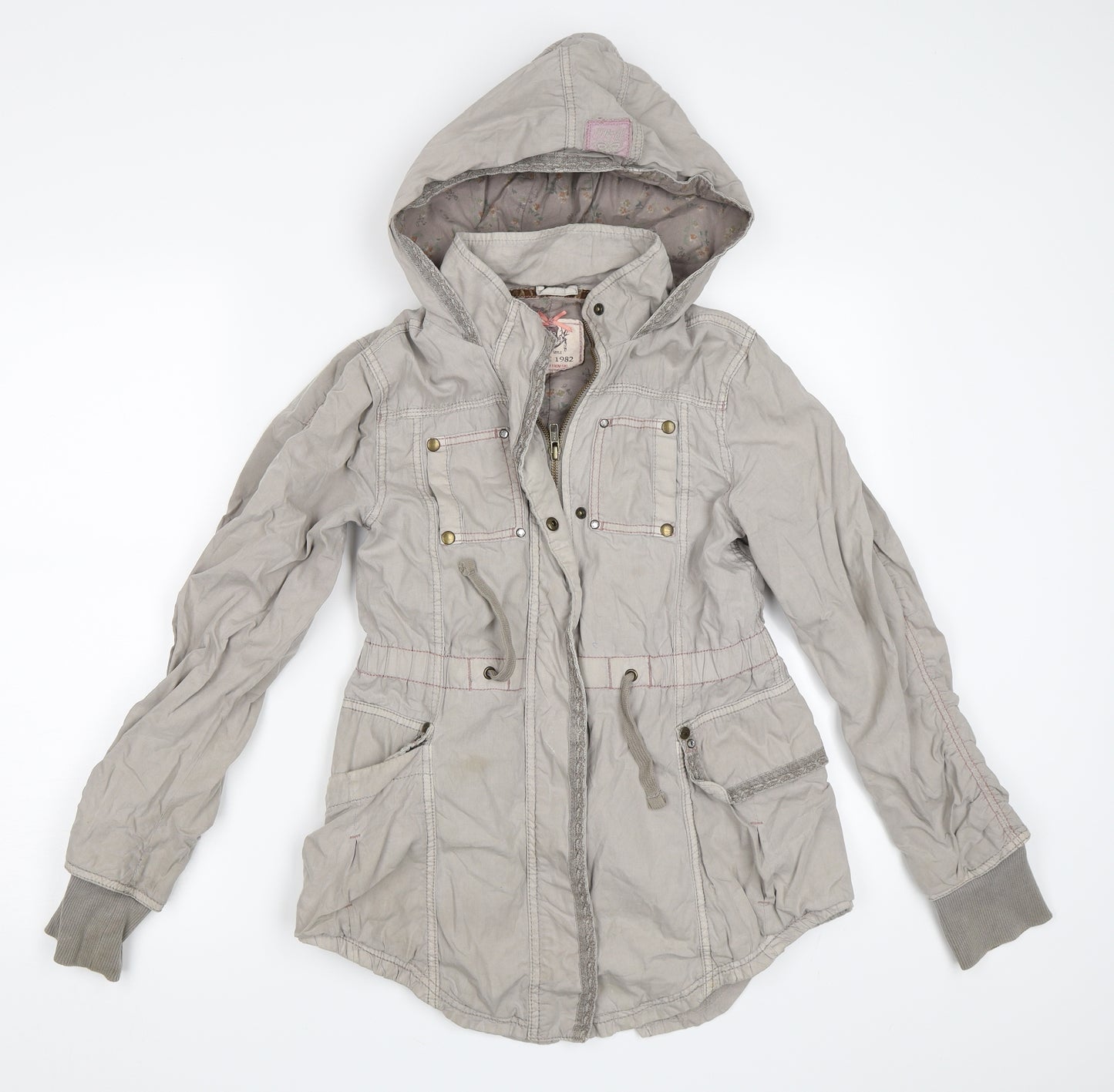 NEXT Girls Beige   Parka Coat Size 9-10 Years