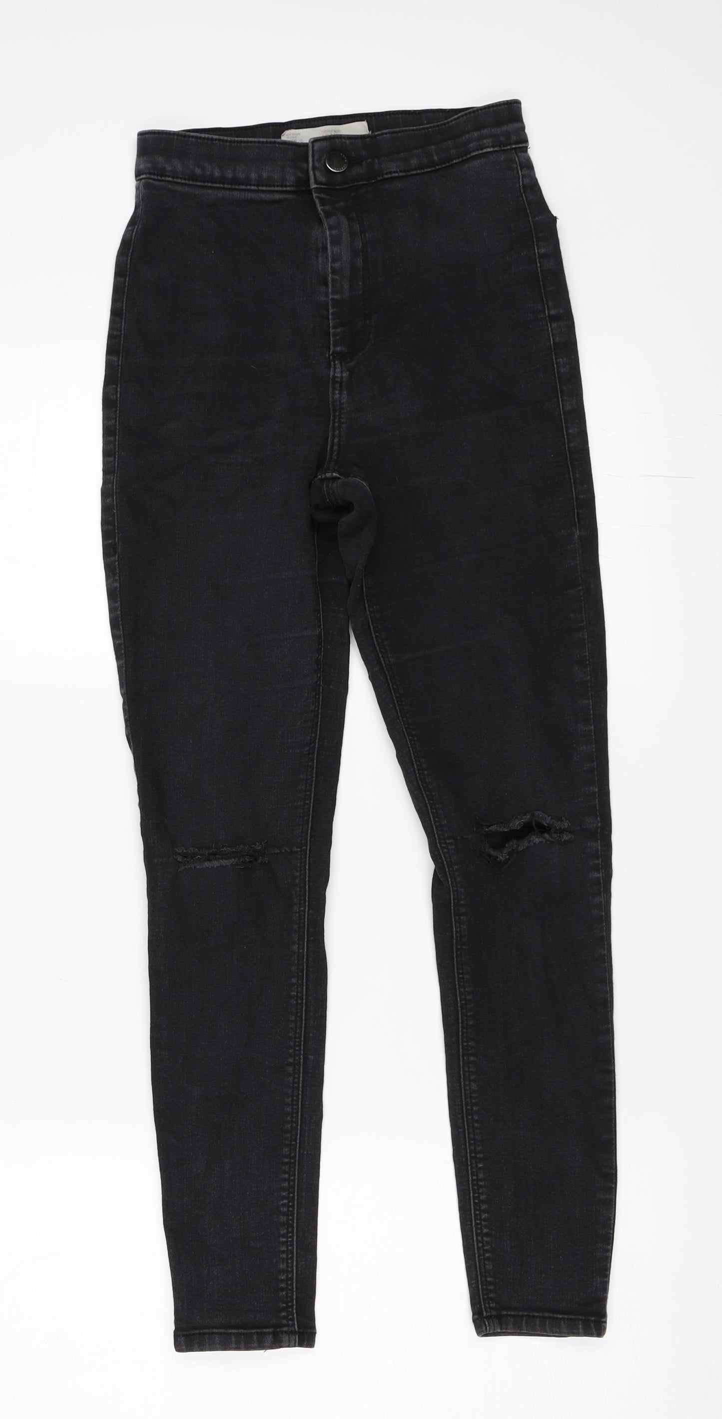Topshop Womens Black  Denim Skinny Jeans Size 28 in L30 in - Joni jeans